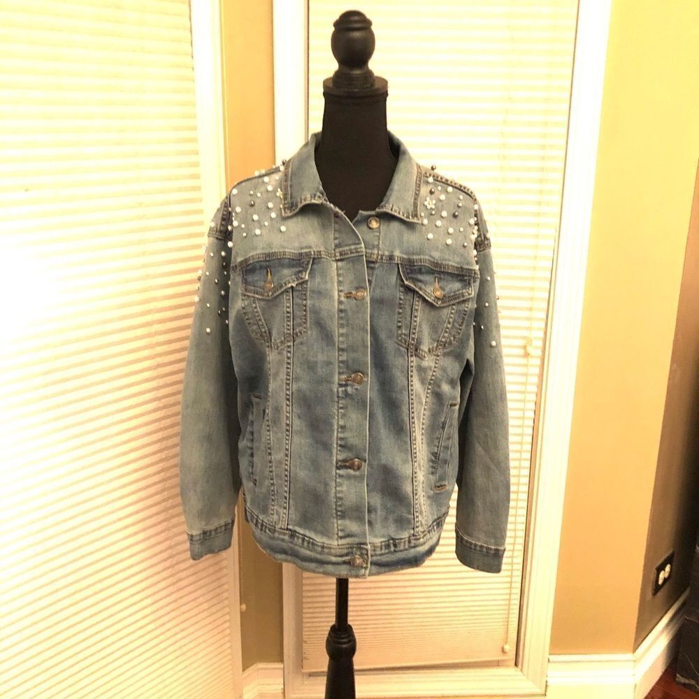 Equalo Embellished Jean Jacket